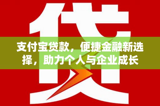 亭湖支付宝贷款，便捷金融新选择，助力个人与企业成长