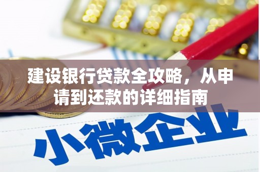 亭湖建设银行贷款全攻略，从申请到还款的详细指南