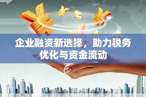 亭湖企业融资新选择，助力税务优化与资金流动
