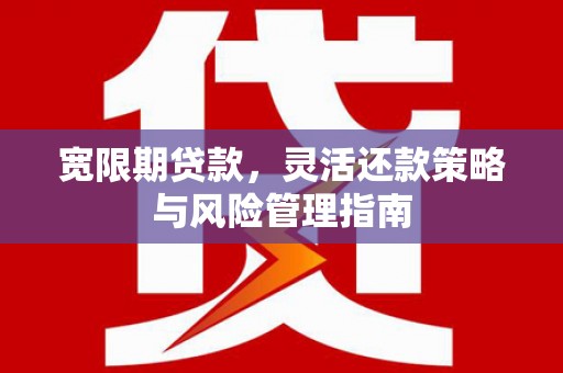 亭湖宽限期贷款，灵活还款策略与风险管理指南