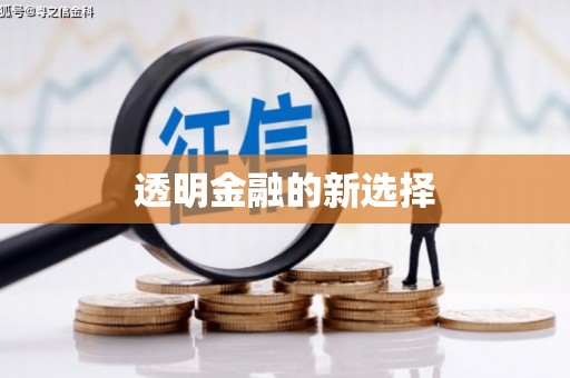 亭湖透明金融的新选择