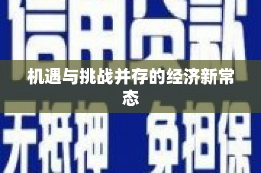 亭湖机遇与挑战并存的经济新常态