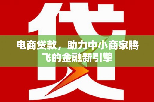 亭湖电商贷款，助力中小商家腾飞的金融新引擎