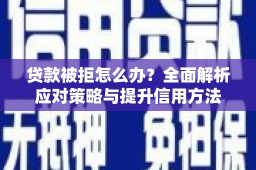 亭湖贷款被拒怎么办？全面解析应对策略与提升信用方法