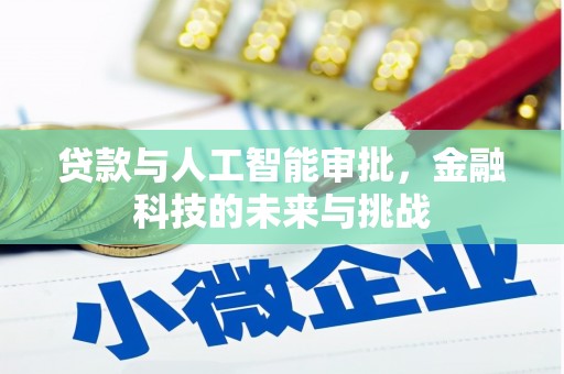 亭湖贷款与人工智能审批，金融科技的未来与挑战