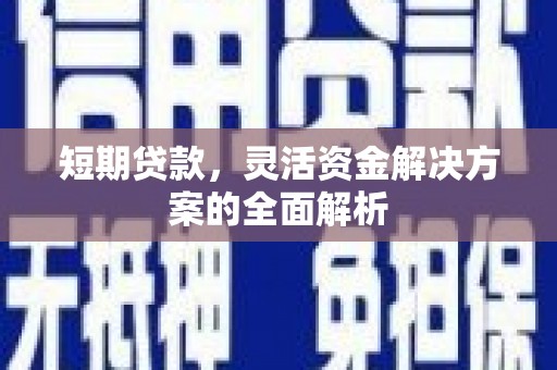 亭湖短期贷款，灵活资金解决方案的全面解析