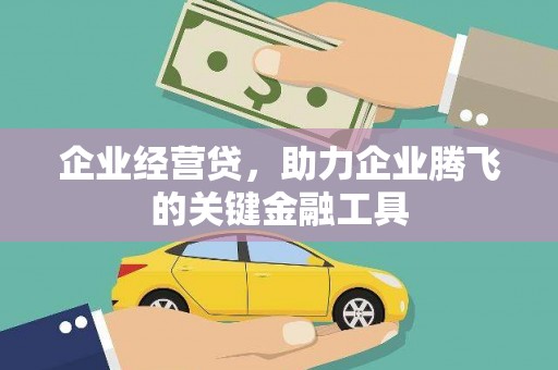 亭湖企业经营贷，助力企业腾飞的关键金融工具