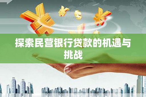 亭湖探索民营银行贷款的机遇与挑战