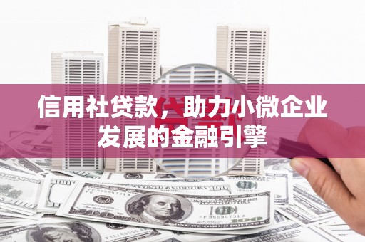 亭湖信用社贷款，助力小微企业发展的金融引擎