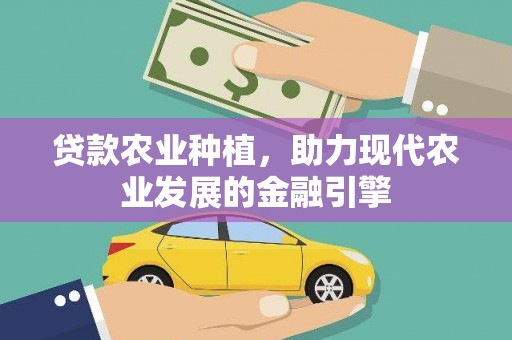 亭湖贷款农业种植，助力现代农业发展的金融引擎