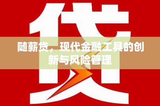 亭湖随薪贷，现代金融工具的创新与风险管理