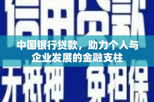 亭湖中国银行贷款，助力个人与企业发展的金融支柱