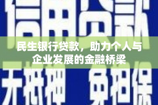 亭湖民生银行贷款，助力个人与企业发展的金融桥梁