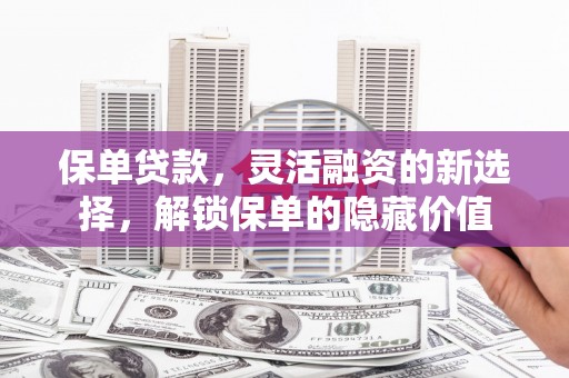 亭湖保单贷款，灵活融资的新选择，解锁保单的隐藏价值