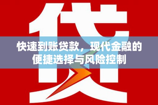 亭湖快速到账贷款，现代金融的便捷选择与风险控制