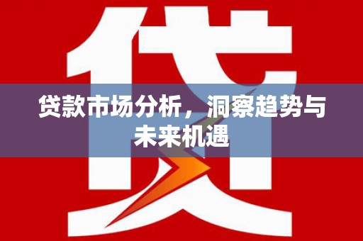 亭湖贷款市场分析，洞察趋势与未来机遇
