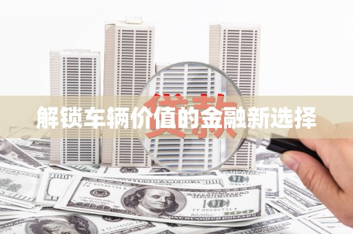 亭湖解锁车辆价值的金融新选择