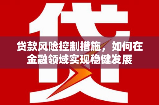 亭湖贷款风险控制措施，如何在金融领域实现稳健发展