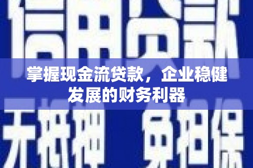 亭湖掌握现金流贷款，企业稳健发展的财务利器