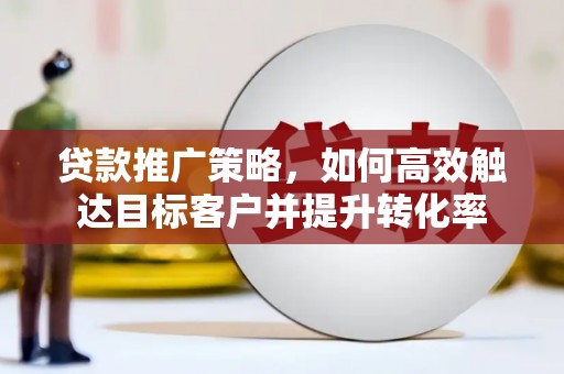 亭湖贷款推广策略，如何高效触达目标客户并提升转化率