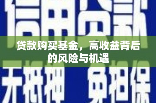 亭湖贷款购买基金，高收益背后的风险与机遇