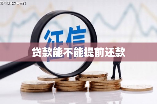 亭湖贷款能不能提前还款