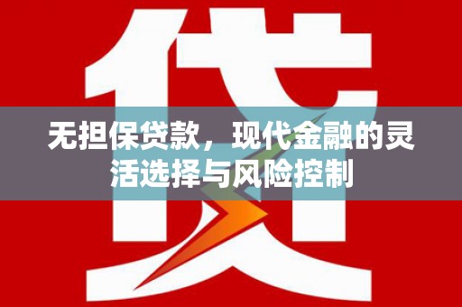 亭湖无担保贷款，现代金融的灵活选择与风险控制