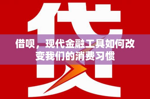 亭湖借呗，现代金融工具如何改变我们的消费习惯