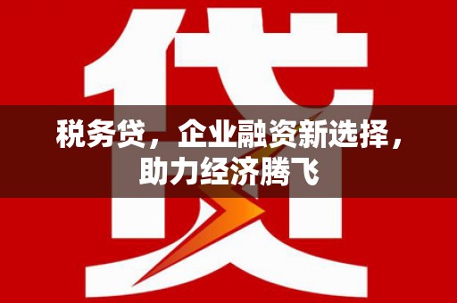 亭湖税务贷，企业融资新选择，助力经济腾飞