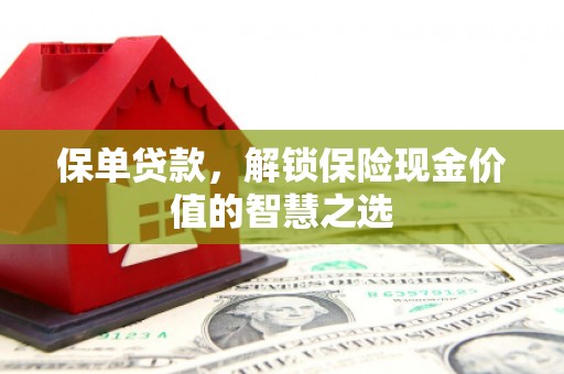 亭湖保单贷款，解锁保险现金价值的智慧之选