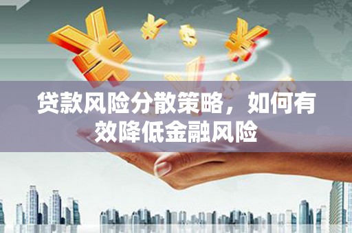 亭湖贷款风险分散策略，如何有效降低金融风险