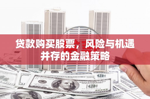 亭湖贷款购买股票，风险与机遇并存的金融策略