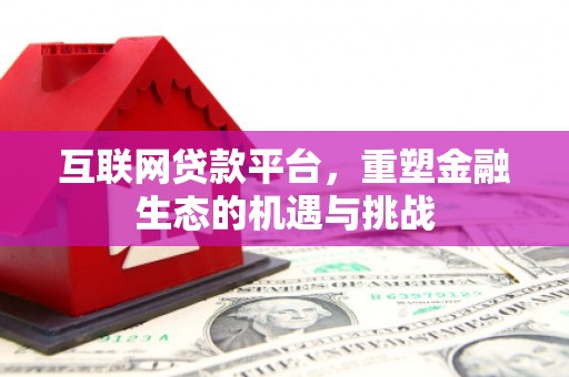 亭湖互联网贷款平台，重塑金融生态的机遇与挑战