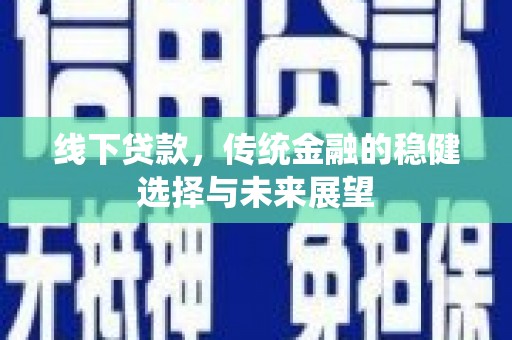 亭湖线下贷款，传统金融的稳健选择与未来展望