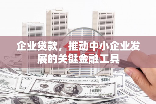 亭湖企业贷款，推动中小企业发展的关键金融工具