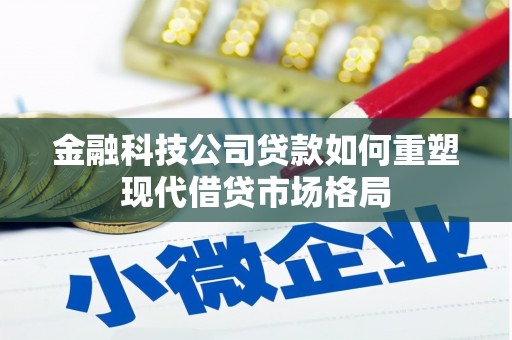 亭湖金融科技公司贷款如何重塑现代借贷市场格局
