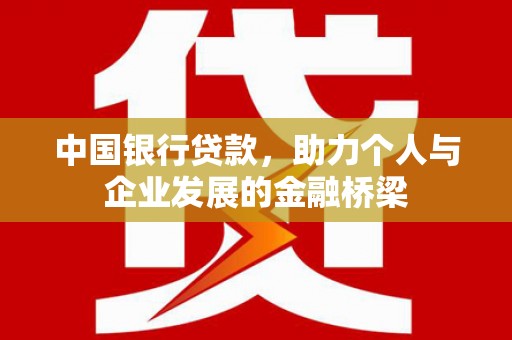 亭湖中国银行贷款，助力个人与企业发展的金融桥梁