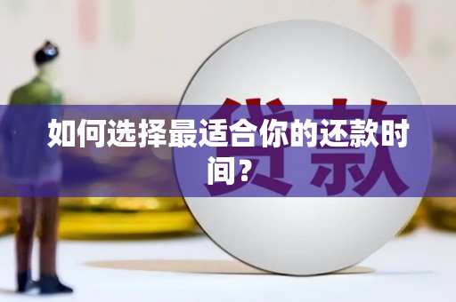 亭湖如何选择最适合你的还款时间？