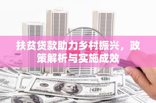 亭湖扶贫贷款助力乡村振兴，政策解析与实施成效