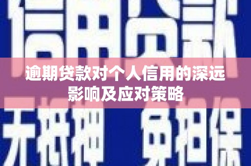 亭湖逾期贷款对个人信用的深远影响及应对策略