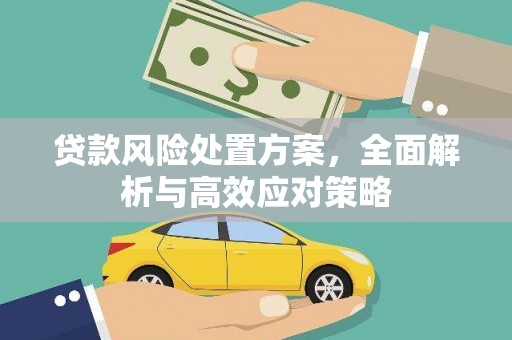 亭湖贷款风险处置方案，全面解析与高效应对策略