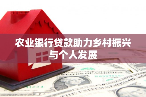 亭湖农业银行贷款助力乡村振兴与个人发展