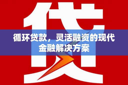 亭湖循环贷款，灵活融资的现代金融解决方案