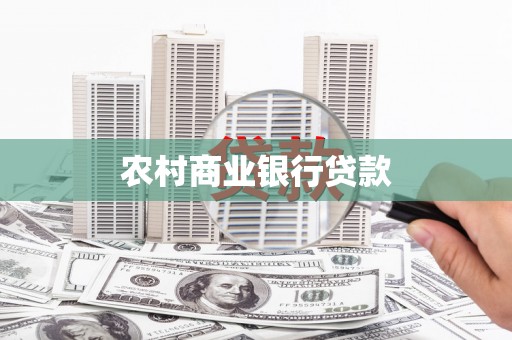 亭湖农村商业银行贷款