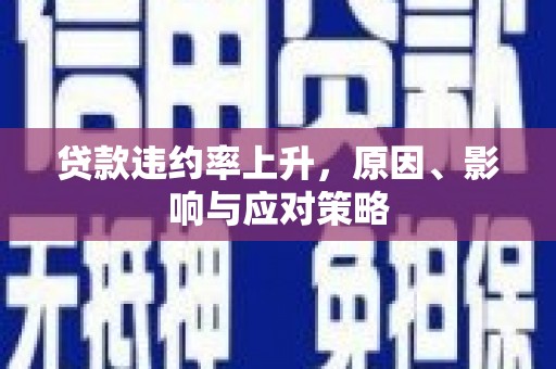 亭湖贷款违约率上升，原因、影响与应对策略