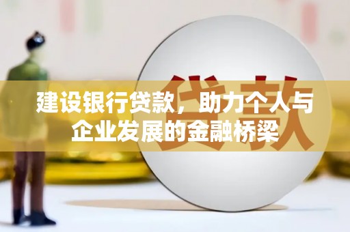 亭湖建设银行贷款，助力个人与企业发展的金融桥梁