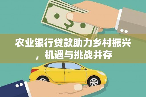 亭湖农业银行贷款助力乡村振兴，机遇与挑战并存