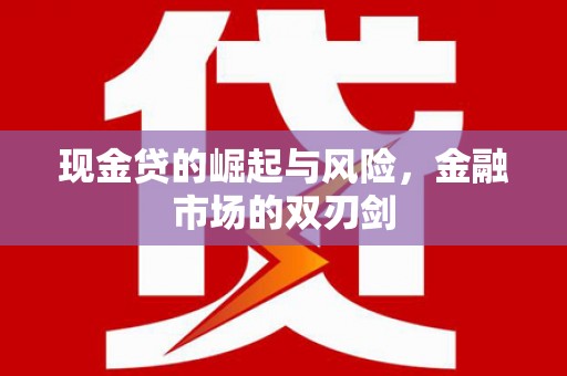 亭湖现金贷的崛起与风险，金融市场的双刃剑