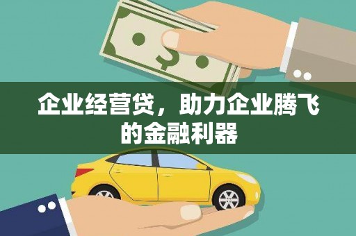 亭湖企业经营贷，助力企业腾飞的金融利器