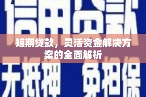 亭湖短期贷款，灵活资金解决方案的全面解析